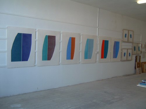 Six Dry Pigment Drawings 
